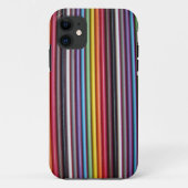 Rainbow Ribbon Cable Texture iPhone 5 Hoesje (Achterkant)