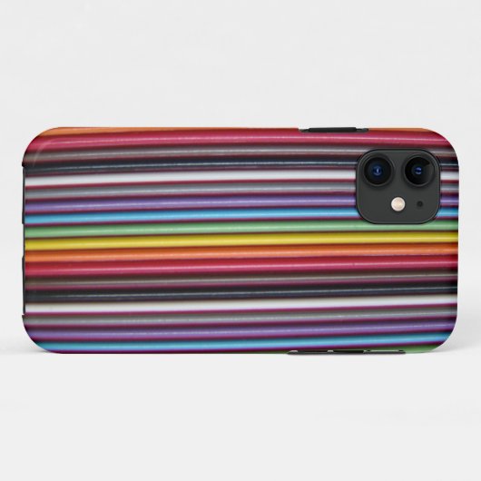 Rainbow Ribbon Cable Texture iPhone 5 Hoesje (Achterkant (horizontaal))