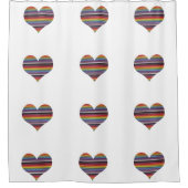 Rainbow Ribbon-kabel Douchegordijn (Voorkant)