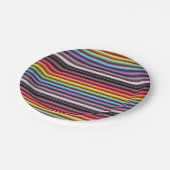 Rainbow Ribbon-kabel Papieren Bordje (Gekanteld)