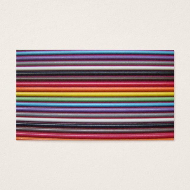 Rainbow Ribbon-kabel Visitekaartjes (Voorkant)