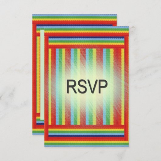 Rainbow Ribbon RSVP (Voorkant / Achterkant)