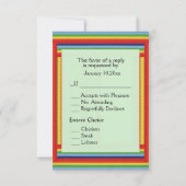 Rainbow Ribbon RSVP Kaartje (Achterkant)