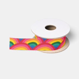 Rainbow Ribbon Satijnen Lint
