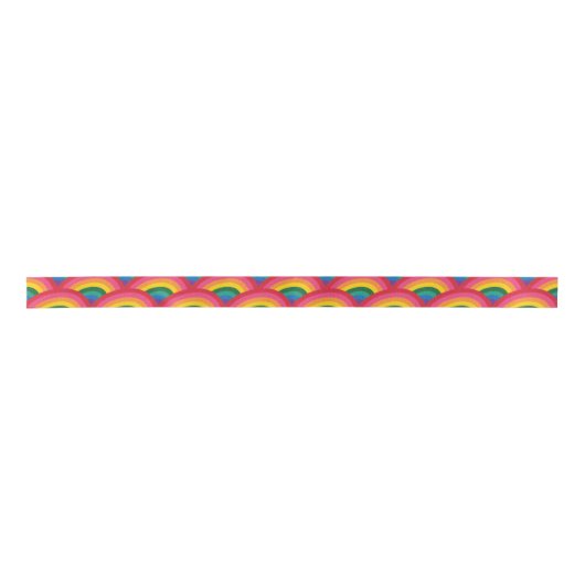 Rainbow Ribbon Satijnen Lint (Voorkant)