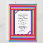 Rainbow Ribbon Wedding Invitation Kaart (Voorkant)