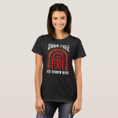 Rainbow Ribbon Week Awareness Oktober T-shirt (Voorkant volledig)