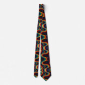 Rainbow Ribbons Abstract Neck Tie Stropdas (Achterkant)