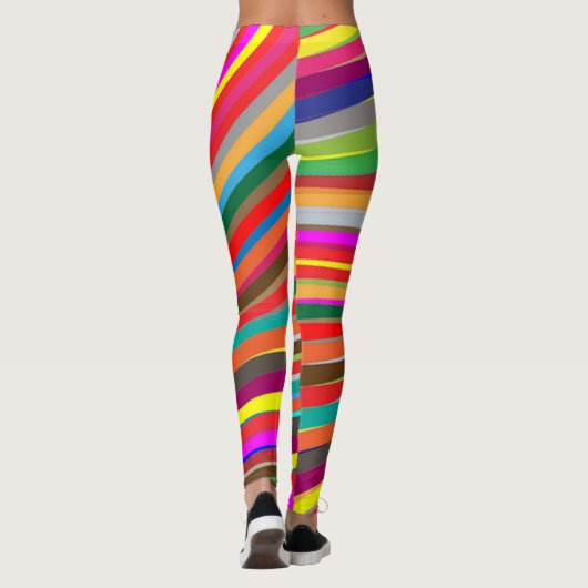 Rainbow Ribbons Leggings - Fun (Achterkant)