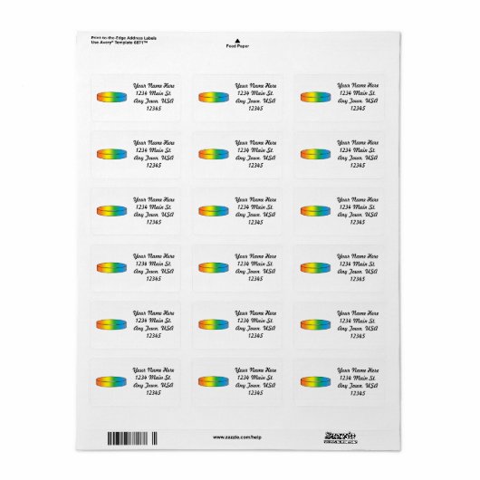 Rainbow RIng Etiket (Full Sheet)