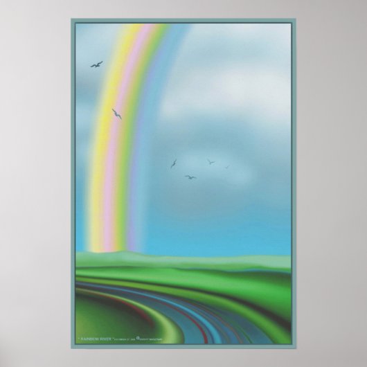 " RAINBOW RIVER " door Robert Singletary Poster (Voorkant)
