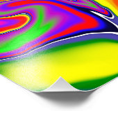 Rainbow River Fluid Art Foto Afdruk (Hoek)