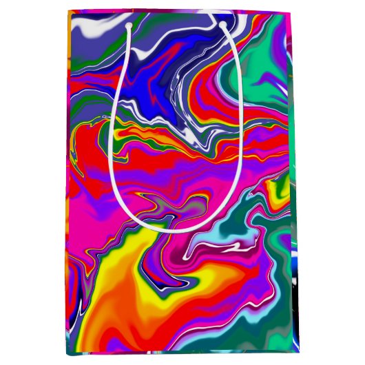 Rainbow River Fluid Art Medium Cadeauzakje (Voorkant)
