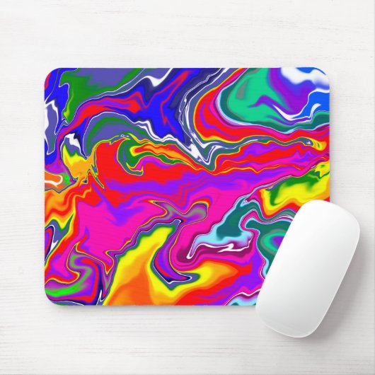 Rainbow River Fluid Art Muismat (Met muis)
