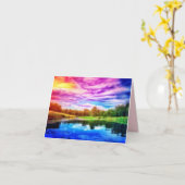 RAINBOW RIVER KLEIN WENSKAART KAART (Gele Bloem)