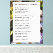 Rainbow River on the Rocks Gedicht van Pamela Stor Canvas Afdruk (Insitu (Houten vloer))