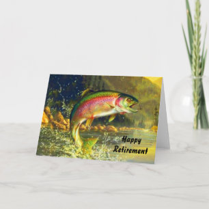 Rainbow River Trout Jumping Retirement Kaart