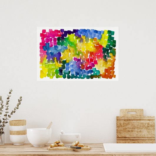 Rainbow Road Poster (Keuken)