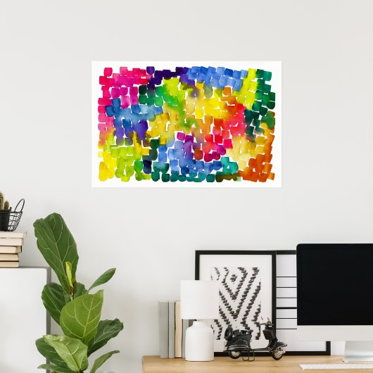 Rainbow Road Poster (Thuiskantoor)