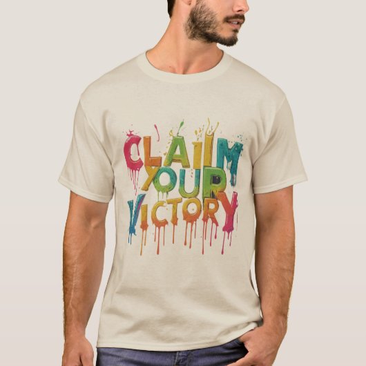 Rainbow Roar: Claim je overwinning in kleur T-shirt (Voorkant)