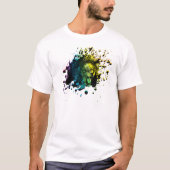 Rainbow Roaring Lion T-shirt (Voorkant)