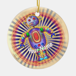 Rainbow Robot-ornament Keramisch Ornament