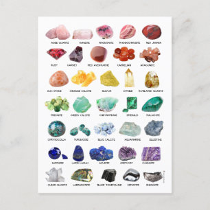 Rainbow Rock Crystal Collectie Gemstone Briefkaart