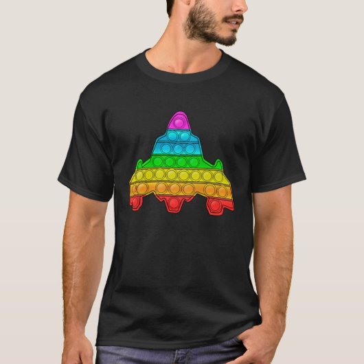 Rainbow Rocket T-shirt (Voorkant)