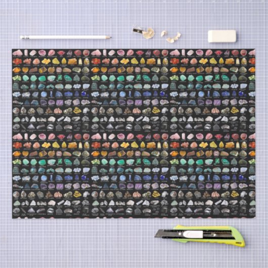 Rainbow Rocks Crystal Collectie Chart Tissuepapier (Craft)