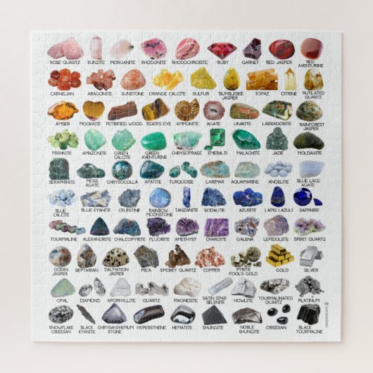 Rainbow Rocks Crystal Collectie Gemstone Puzzle Legpuzzel (Verticaal)