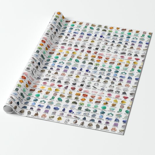 Rainbow Rocks Crystal Collectie Wrapping Paper Cadeaupapier (Uitgerold)