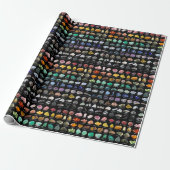 Rainbow Rocks Crystal Collectie Wrapping Paper Cadeaupapier (Uitgerold)