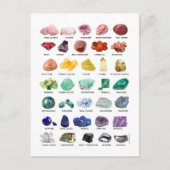 Rainbow Rocks Geology Crystal Collectie Briefkaart (Voorkant)