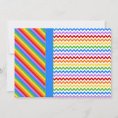 Rainbow Roller Schaats Party Invitation Kaart (Achterkant)