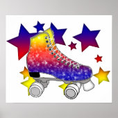 Rainbow Rollerskates-Poster Poster (Voorkant)