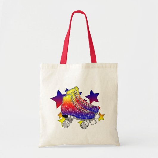 Rainbow Rollerskates Tote Bag (Voorkant)