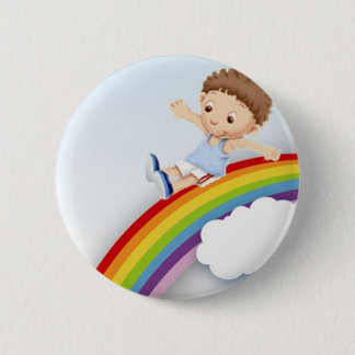 Rainbow Ronde Button 5,7 Cm