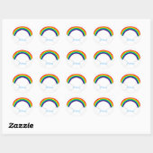 rainbow ronde sticker (Vel)