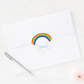 rainbow ronde sticker (Envelop)