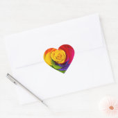 Rainbow Roos bruiloft gunst Gay Pride Gepersonalis Hart Sticker (Envelop)