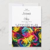 Rainbow Roos Invitation (Voorkant)