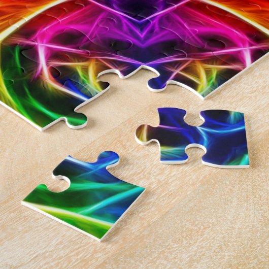 Rainbow Roos Kaleidoscoop Legpuzzel (Zijkant)