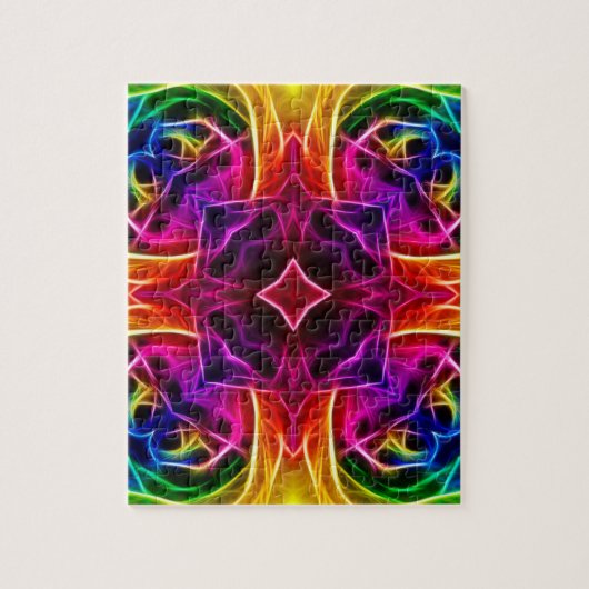 Rainbow Roos Kaleidoscoop Legpuzzel (Verticaal)