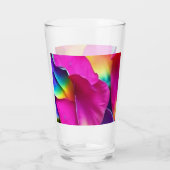 Rainbow Roos Petals Glas (Achterkant)