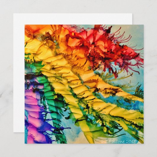 Rainbow Ropes Blank Note Card Feestdagenkaart (Voorkant / Achterkant)