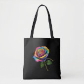 Rainbow Rose-Tote Tote Bag (Voorkant)