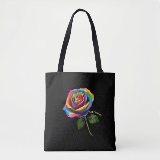 Rainbow Rose-Tote Tote Bag (Voorkant)