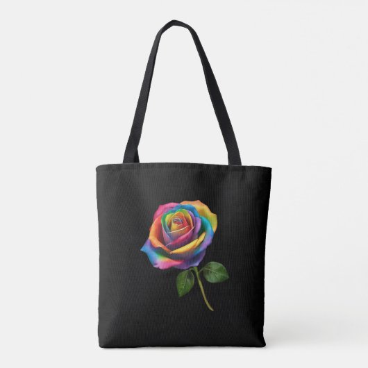 Rainbow Rose-Tote Tote Bag (Achterkant)