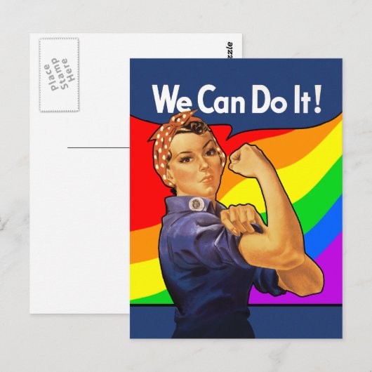 Rainbow Rosie Briefkaart (Voorkant / Achterkant)