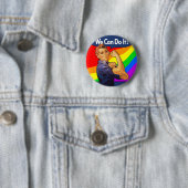 Rainbow Rosie Ronde Button 5,7 Cm (In situ)
